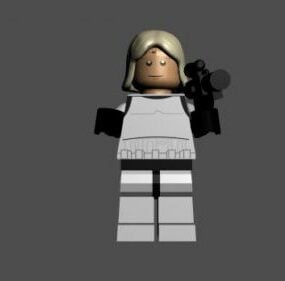 Lego Luke Stormtrooper Character 3d model