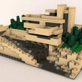 Lego Maison Building 3d model