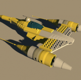 Naboo Spaceship Lego 3d-modell