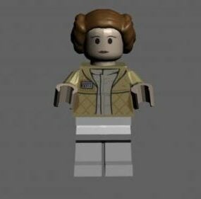 Lego Princesa Personaje Modelo 3d