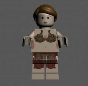 Mô hình 3d nhân vật Lego Công chúa Leia