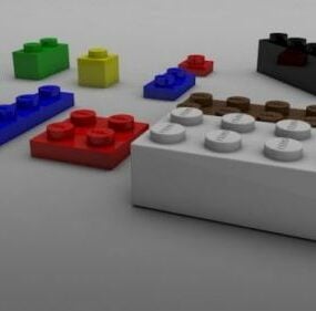 Unidade de tijolos Lego V1 modelo 3d