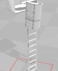 Steel Sand Ladder 3d model