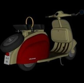 Skull Front Motorcycle Vehicle 3d model