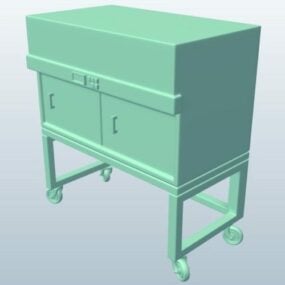3д модель бокового шкафа