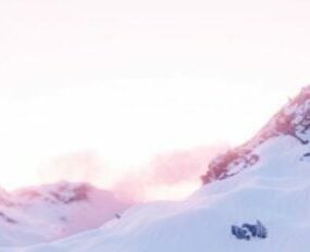 Východ slunce na horské krajině 3D model