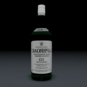 Laphroaig Wine Bottle 3d model