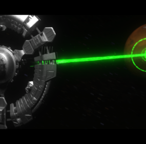 Mô hình vũ khí chùm tia laser 3d