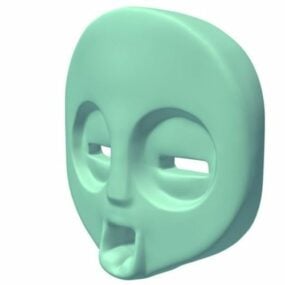 Cartoon Character Head Character 3d model