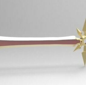 Evil Light Katana Sword 3d model