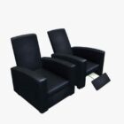 革のリクライニングチェアの家具の椅子