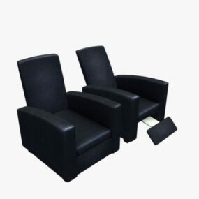 Leather Recliner Furniture Chair 3d model