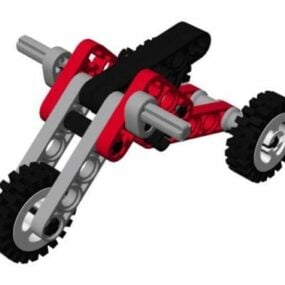 Vehículo triciclo Lego modelo 3d