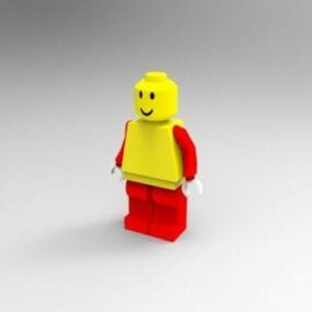 लेगो मैन कैरेक्टर 3डी मॉडल