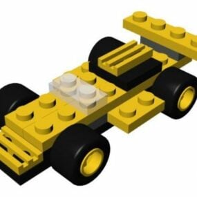 Lego Micro Wheels bil 3d-modell