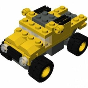 โมเดล 3 มิติของยานพาหนะ Lego Micro Wheels