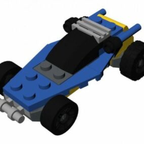 Lego Blaues Buggy-Auto 3D-Modell