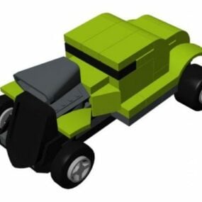 Ciężarówka przewożąca samochód Model 3D
