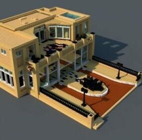 Lego House Building 3d model