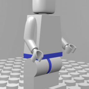 Modelo 3d de personagem de minifigura Lego