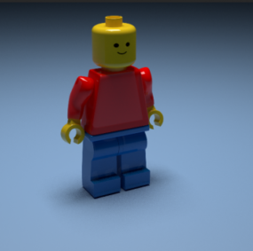 Plastic Lego Man 3d model