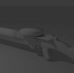Tron Gun Weapon 3d model