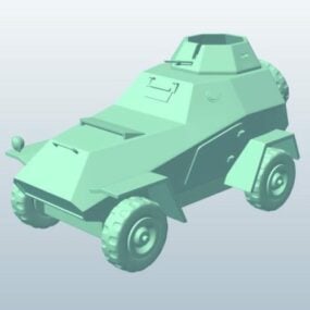 Mô hình 3d xe bọc thép hạng nhẹ của Nga