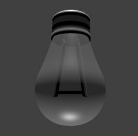 Lampu Bulb Lowpoly Model 3d