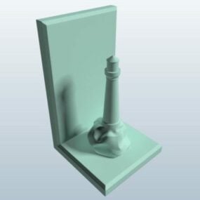 등대 북엔드 인쇄용 3D 모델