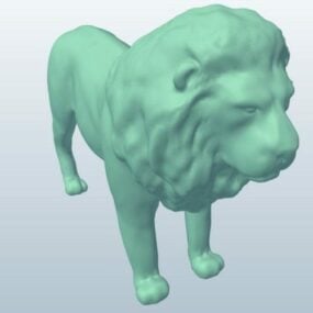 Lion Lowpoly Animal 3d model