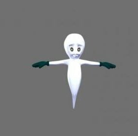 โมเดล 3 มิติของ Baby Ghost Flying