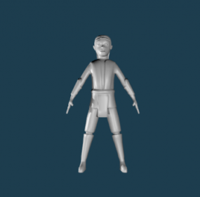小さな忍者キャラクター 3D モデル