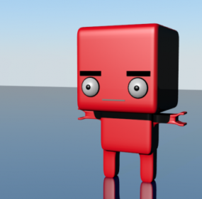 Little Robot Toy Character 3d model