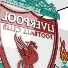 Mô hình 3d Logo câu lạc bộ bóng đá Liverpool