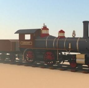 Zabytkowy model lokomotywy Virginia 3D