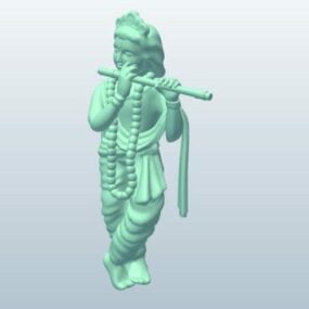 Señor Krishna personaje modelo 3d
