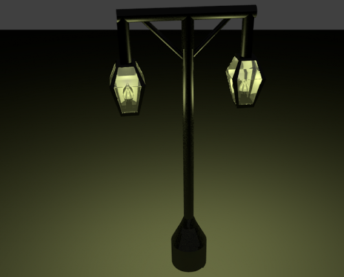 Lowpoly Lampa Shráid Lantern