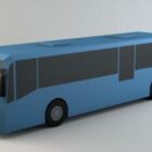 autobus Lowpoly Vozidlo