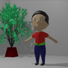 Lowpoly Guy Character Rigged