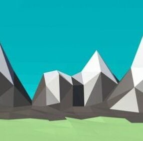 Mountains Lowpoly 3d model