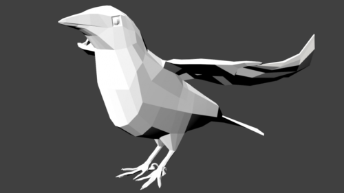 Lowpoly Raven