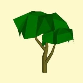 Lowpoly Simple Tree 3d model