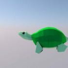 Lowpoly Kaplumbağa Hayvanı