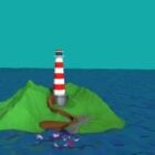 Lowpoly Lighthouse Island