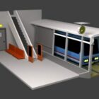 Train Station Lowpoly