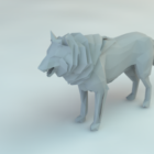 Lowpoly Wolf Poly