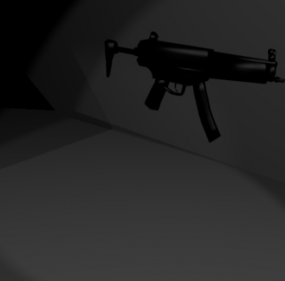 Mp5 بندقية سلاح نموذج 3D