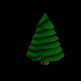 Model 3d Desain Pohon Pinus Kartun