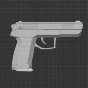 Lowpoly 3D модель пістолета