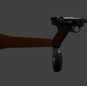 Luger Lp08 Gun 3d model